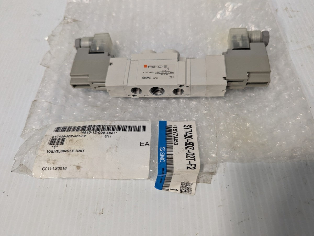 SMC SY7420-5DZ-02T-F2 single unit valve, TSY7JJ53, 0.2-0.7MPa