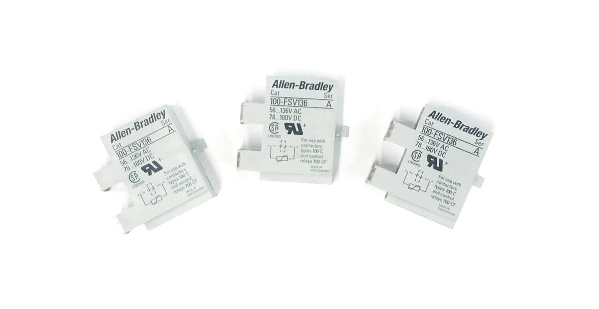 Allen-Bradley Surge Suppressor Series A 100-FSV136 [Lot of 3] NOS