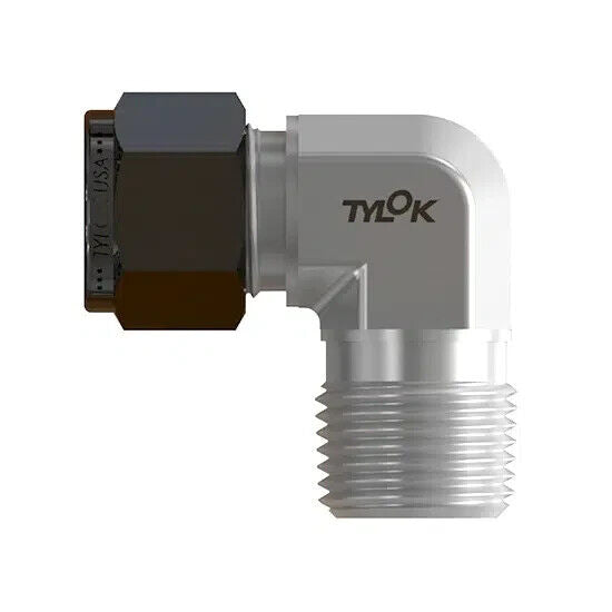 TYLOK SS-8-SME-6 Male Elbow 1/2" Tube OD x 3/8" NPT Stainless Steel Fitting