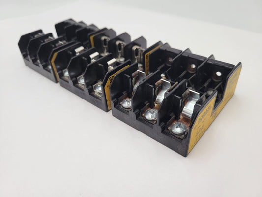 3Pc Bussmann Buss BC6033S Fuse Holder 30 Amp 600 Volt 3 Pole for Class CC Fuses