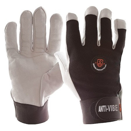 Impacto Bg413m Anti-Vibration Gloves,M,Black/White,Pr