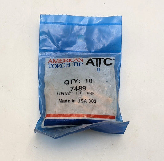 10PC American Torch Tip 7489 Contact Tip .035" Wire MIG Welding Equipment ATTC