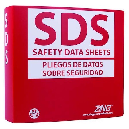 Zing 6035 Ghs Sds Binder,3 In.,Bilingual