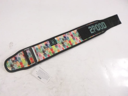 2Pood Multi Color Pineapple 4" Weightlifting Belt Size XXS