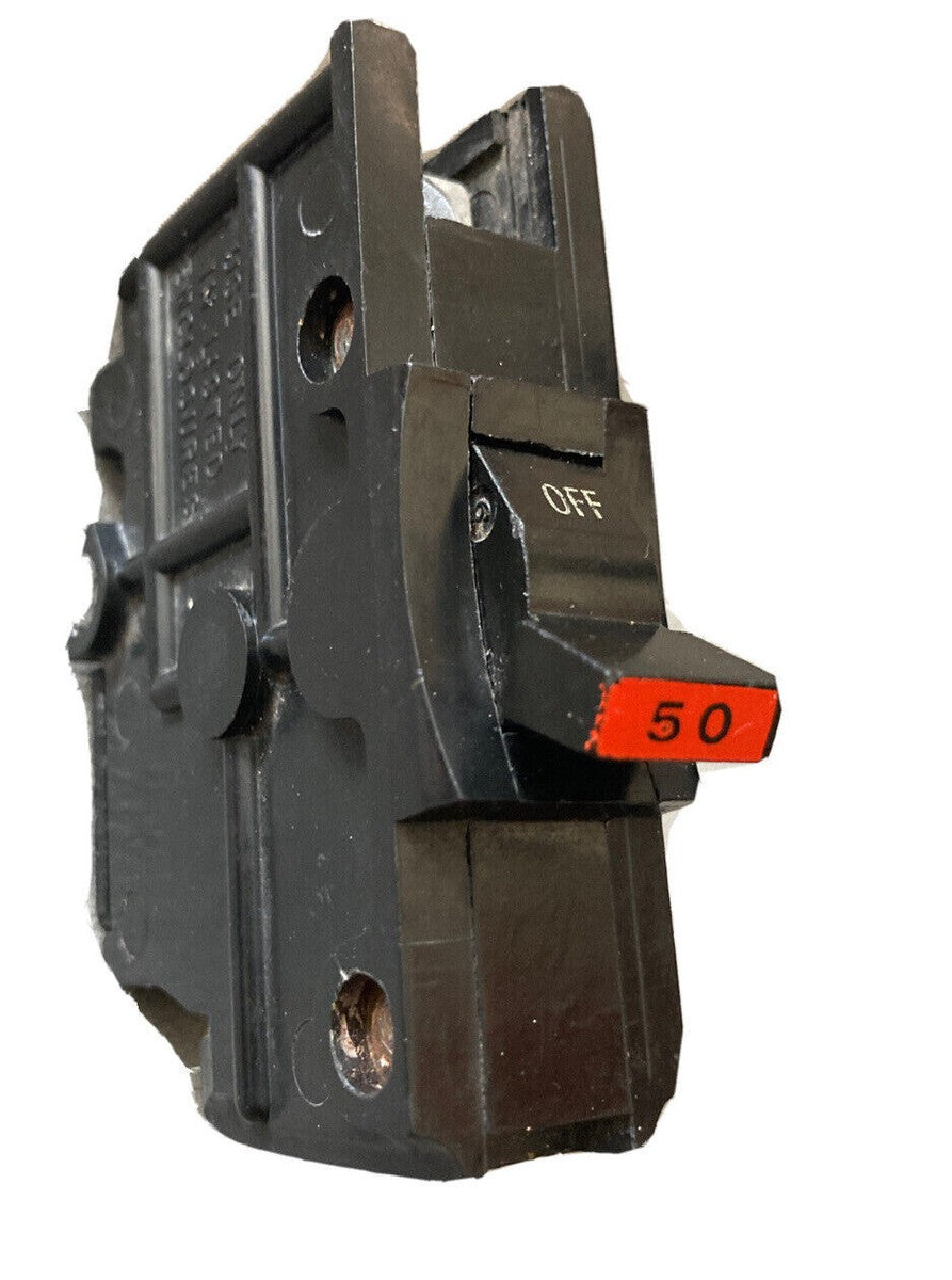 FEDERAL PACIFIC NA50 WIDE 50 AMP SINGLE POLE BREAKER FPE
