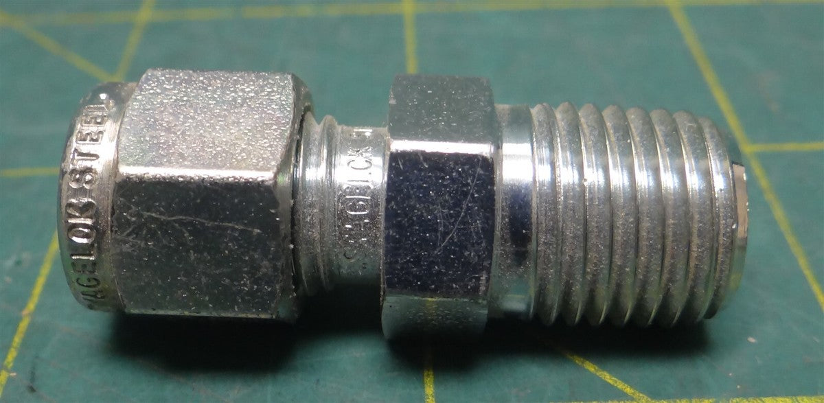 Swagelok Pipe Tube Fitting Adapter SS-810-1-8 Straight 1/2" NPT Male Connector 