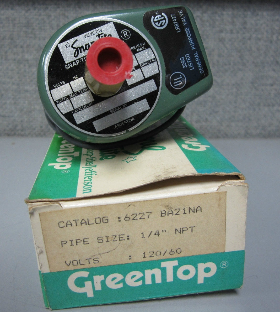Snap-Tite/Jefferson 6227BA21NA Valve
