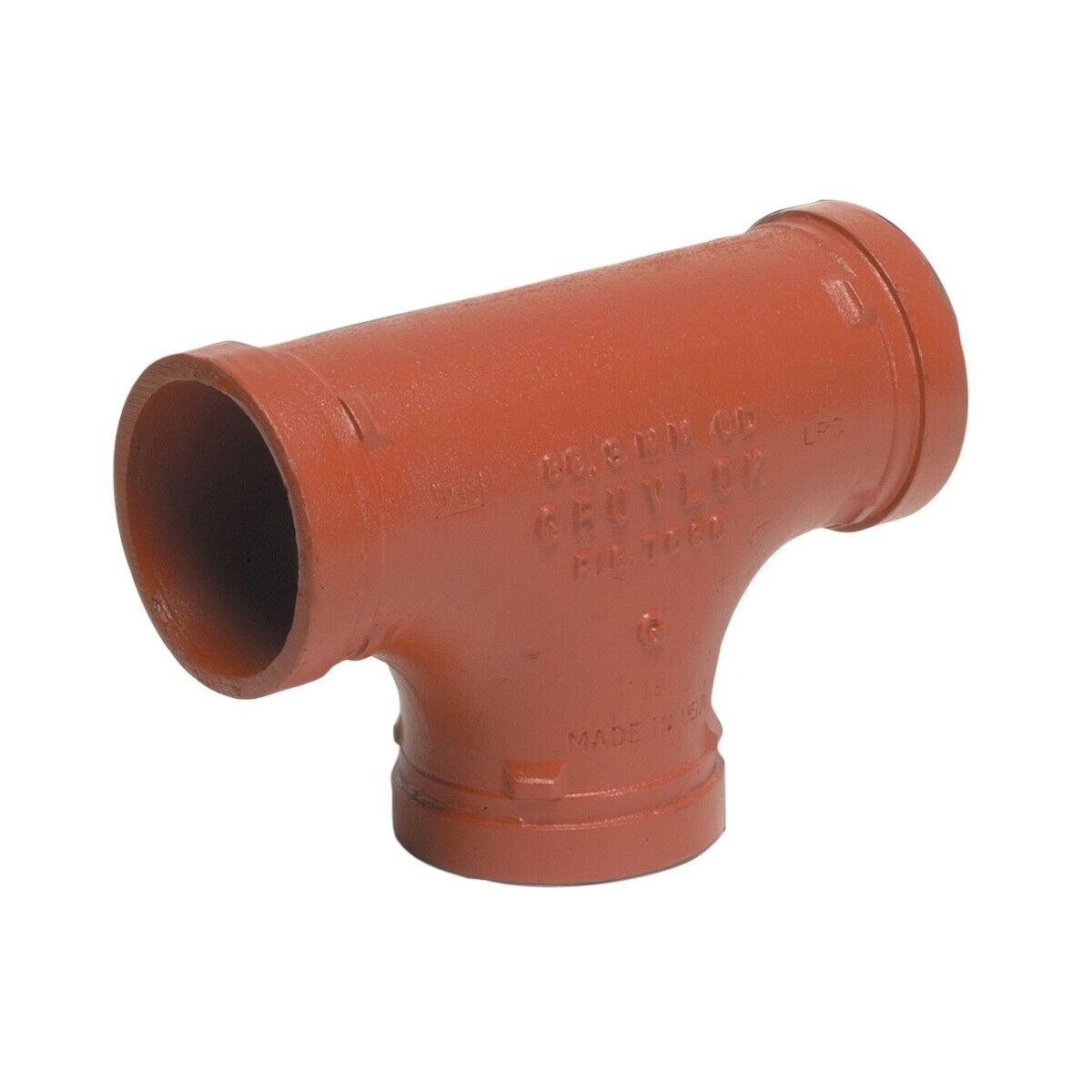 Gruvlok 6" x 5" Style 7061 Reducing Tee Grooved End Pipe Fitting
