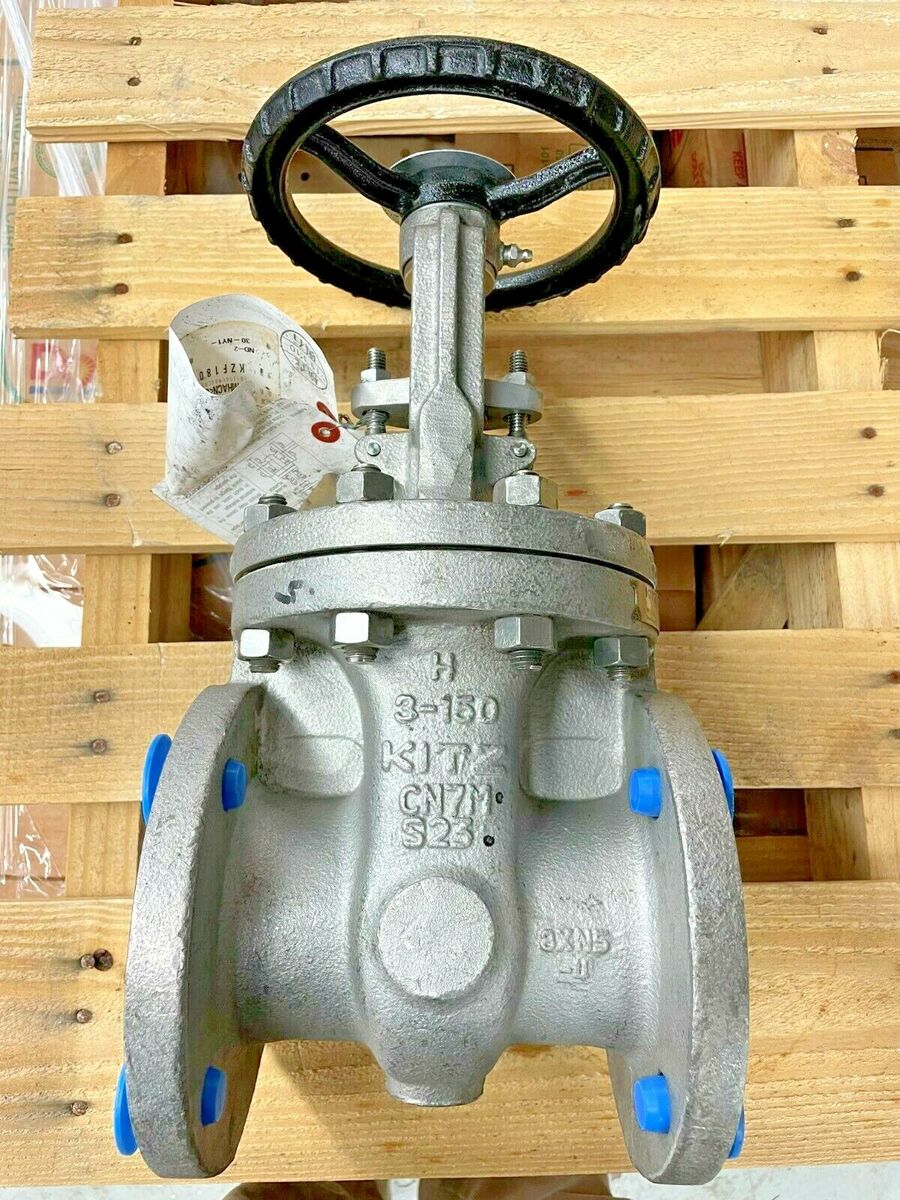 KITZ 150-UMHACNT Gate Valve 3" Class 150 RF Flanged CN7M ALLOY 20 B16.34 API603