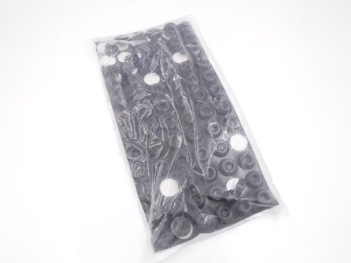 72 Pack Essentra 22.4mm Black Recessed PU Rubber Adhesive Bumpers RBS-17BK