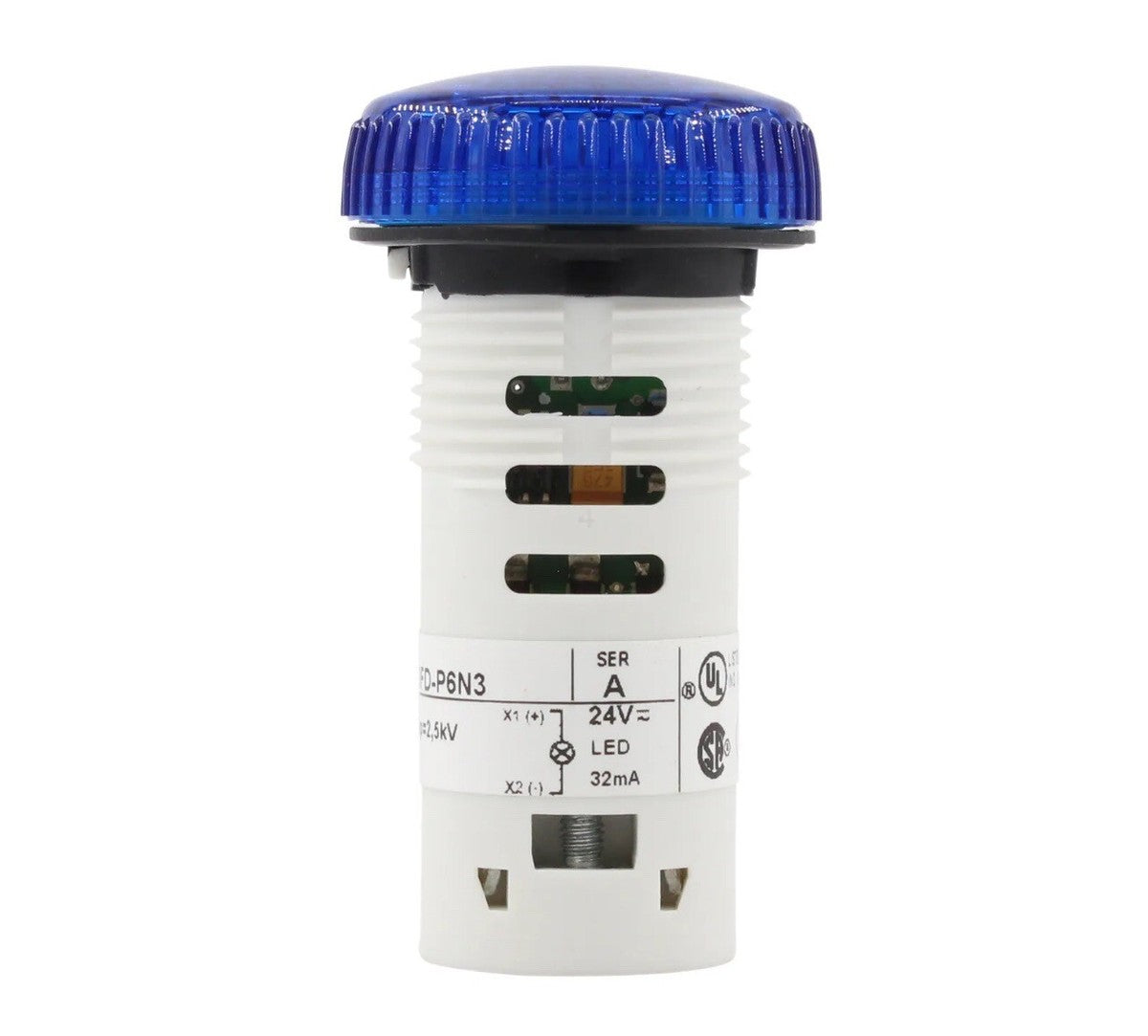 *QTY 9* ALLEN BRADLEY 800FD-P6N3 LED PILOT LIGHT SERIES-A, 32MA, 24V, BLUE.   D1