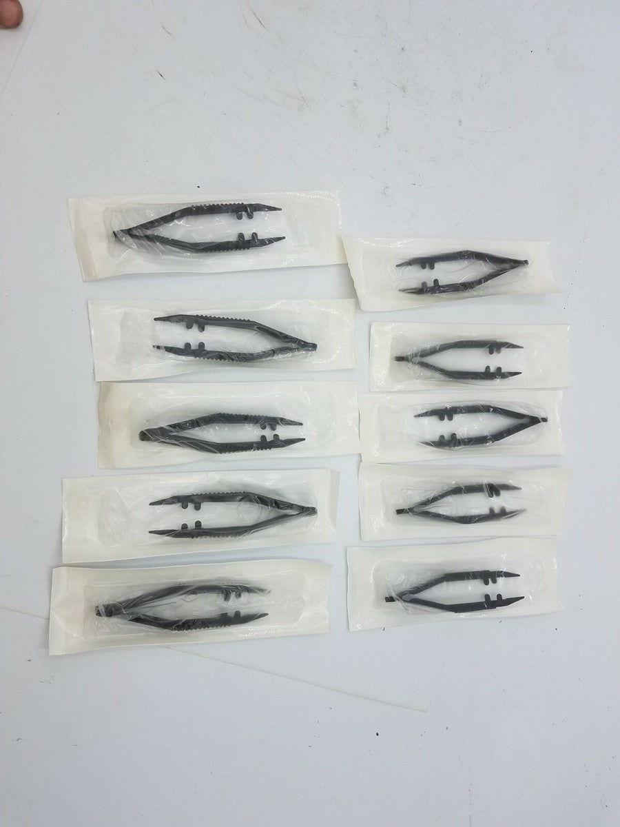 10Pc Posi-Grip 7190 Sterile Thumb Forcep Tweezers Medical Instrument EXP 10/20