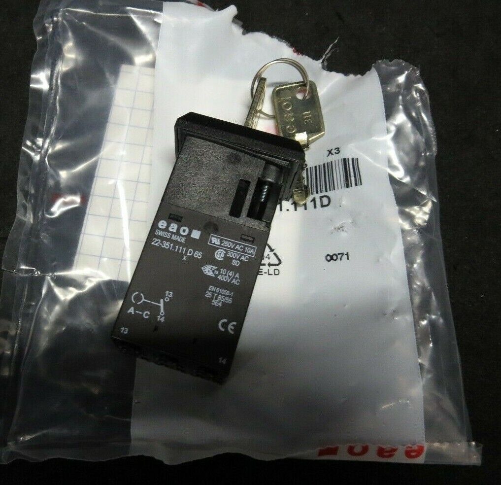 EAO 22-351.111D 22-351.111D65 Keylock Switch