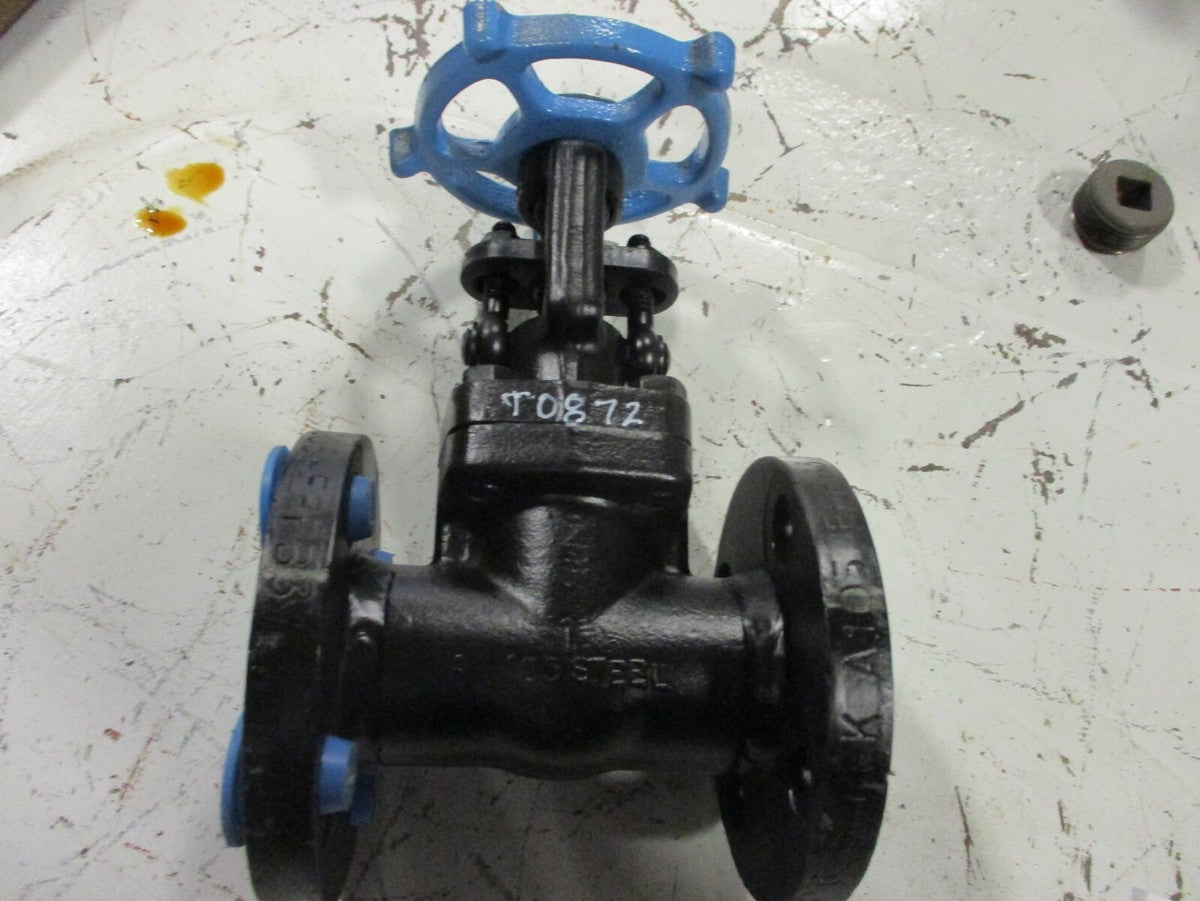 RP&C F158D Forged Steel Gate Valve 1" 150 RF Flanged A105 x CR13 X HF