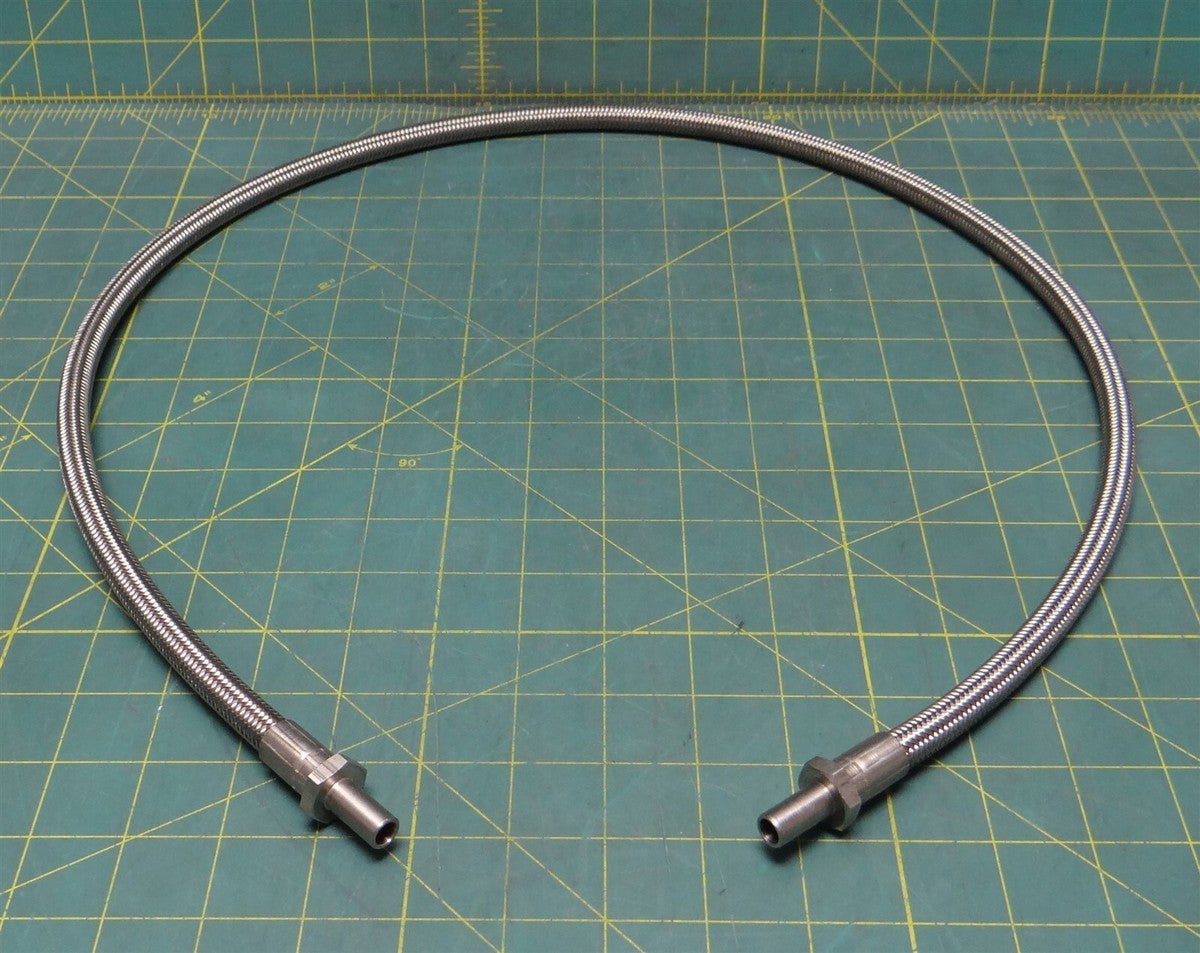 43" Weatherhead H24304 PTFE Hose Stainless Steel Braid w/ Male Compression End