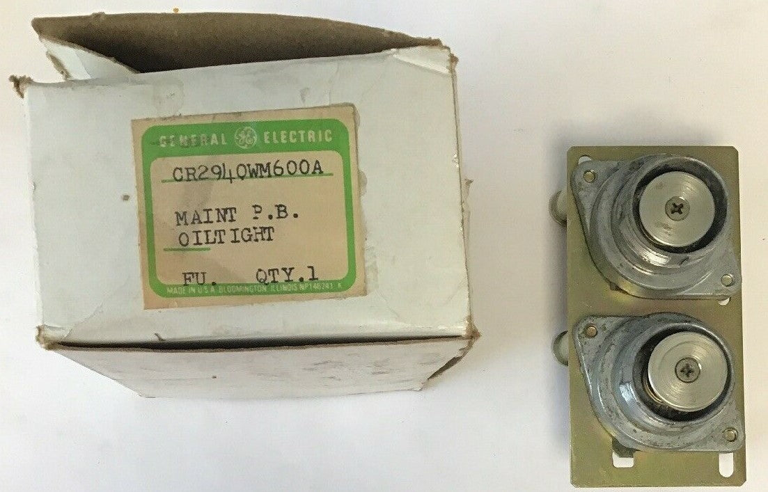 GENERAL ELECTRIC CR2940WM600A MAINT. PUSH BUTTON OILTIGHT 