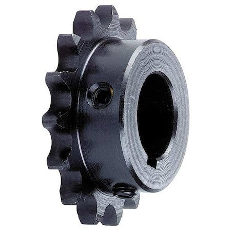 Tsubaki 35B24f-5/8 Single Strand Sprocket, Fixed, 35 Chain Size, 5/8 Bore Dia.,
