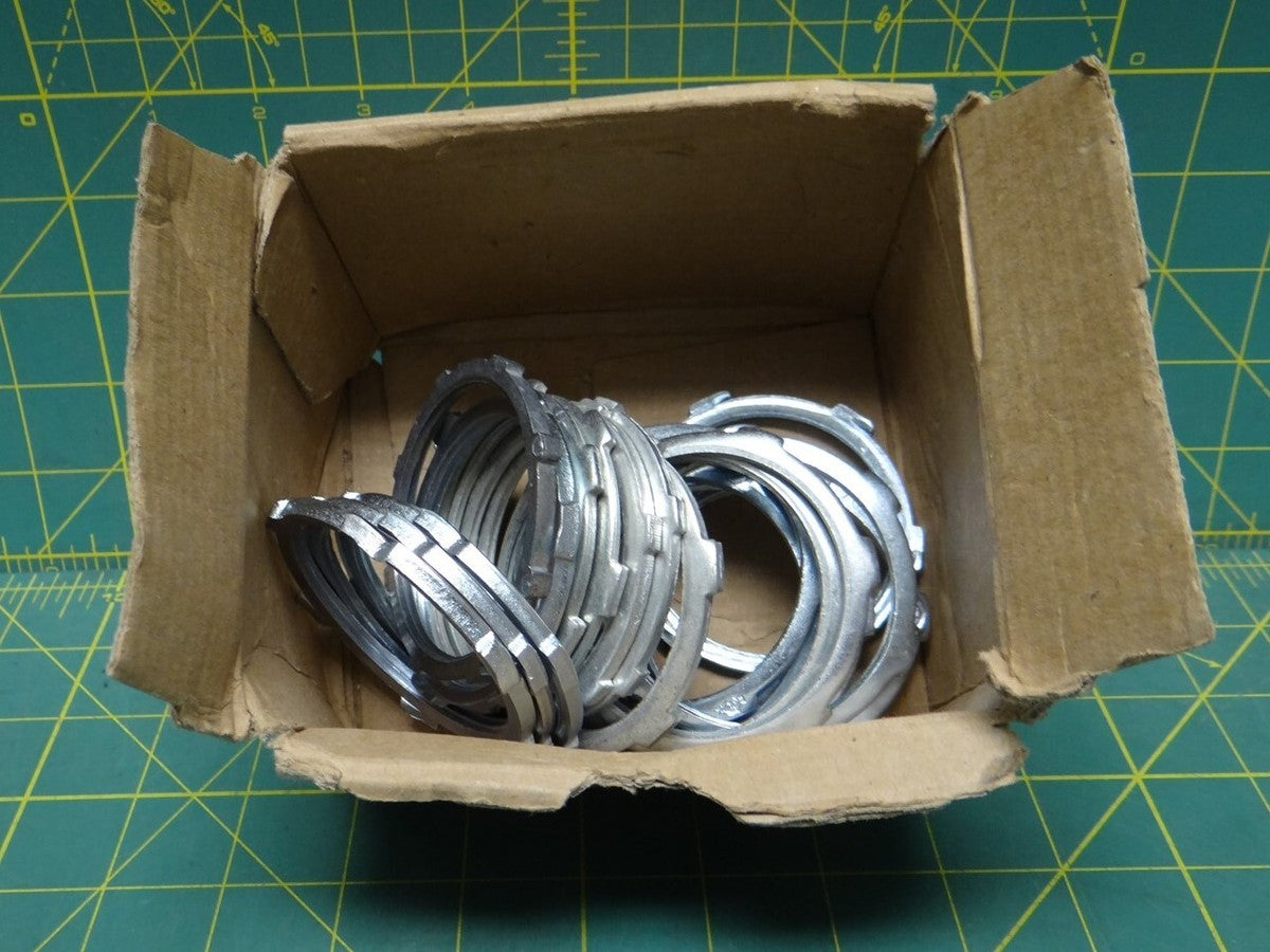 (19) American Fittings Corp LN200L 2 Conduit Locknut Zinc Plated Steel Threaded