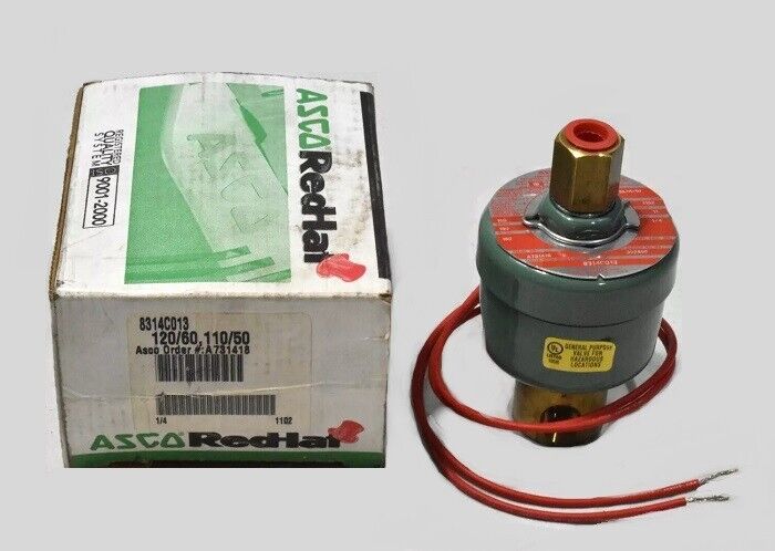 ASCO Red-Hat 8314C013 Solenoid Valve 1/4 NPT, 120V