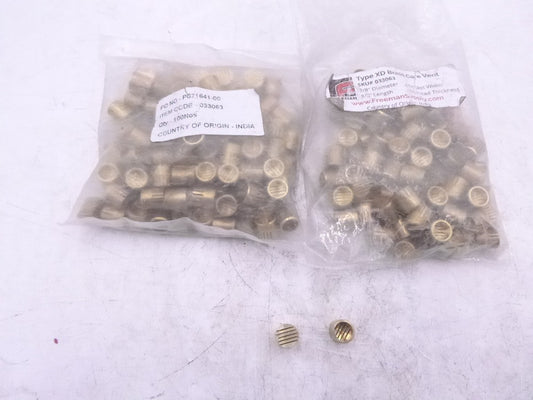 175 Pack Type XD Brass Slotted Core Vent 033063 3/8" Diameter 3/8" Length