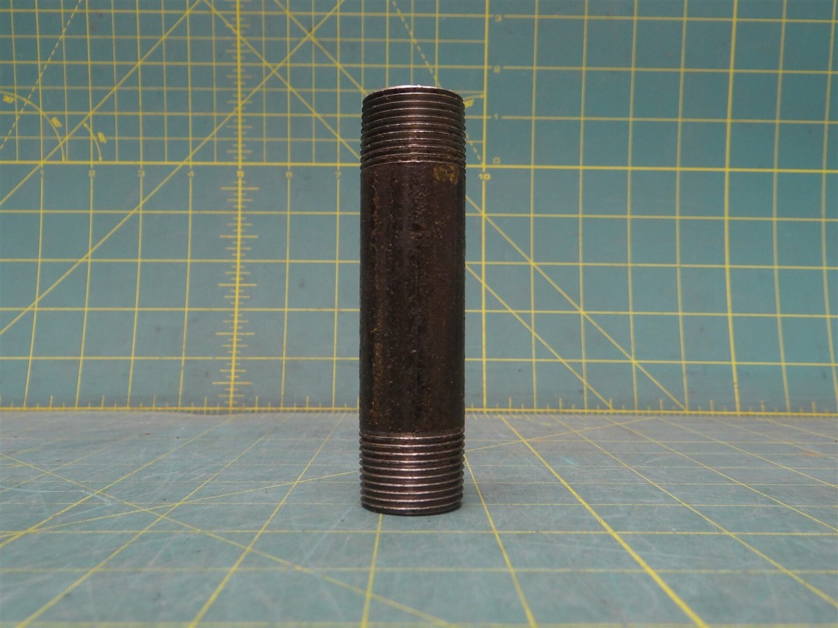1" x 4" Pipe Fitting Nipple Male NPT Steel Tapered Threaded Schedule 40 Welded