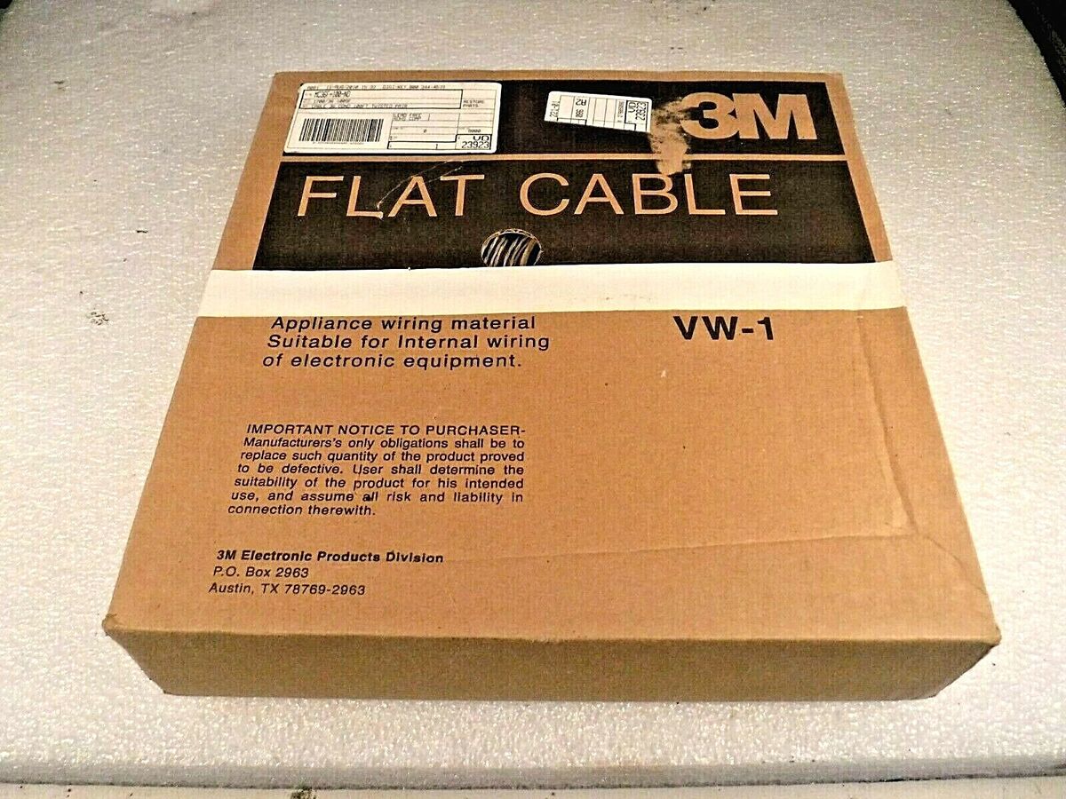 3M 1700/36 100SF Twisted Pair Conduit Flat Ribbon Cable (100 Ft) "NEW"