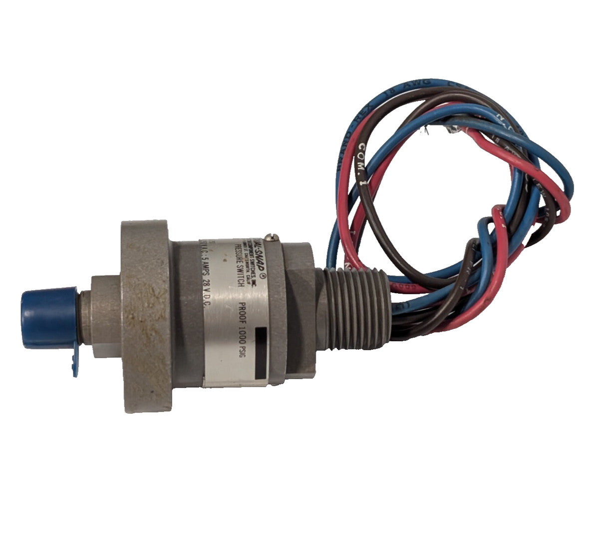 CCS Custom Component Switches 600G1002 Dual-Snap Pressure Switch, 5A, 125/250VAC