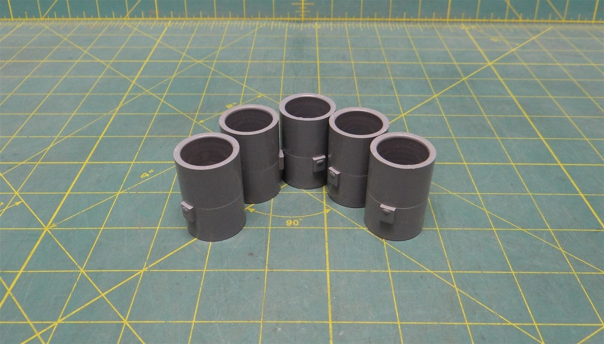 (5) 1/2" Gray PVC Conduit Couplings CertainTeed Brand