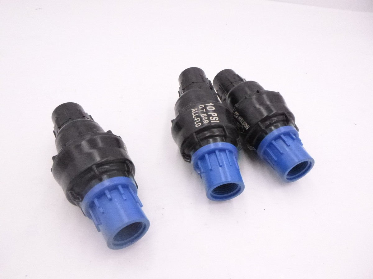 3 Pack Nelson Flow 10 PSI All Flow Pressure Regulator 3/4" FNPT