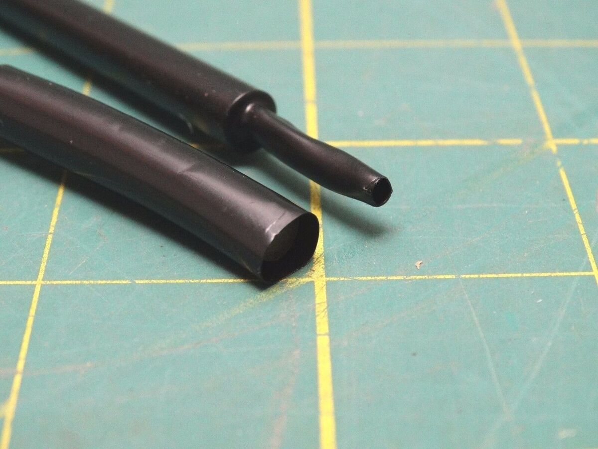 10' 1/4"D 2:1 Ratio PTFE Heat Shrink Tubing Wrap -55F-347F Temp Range