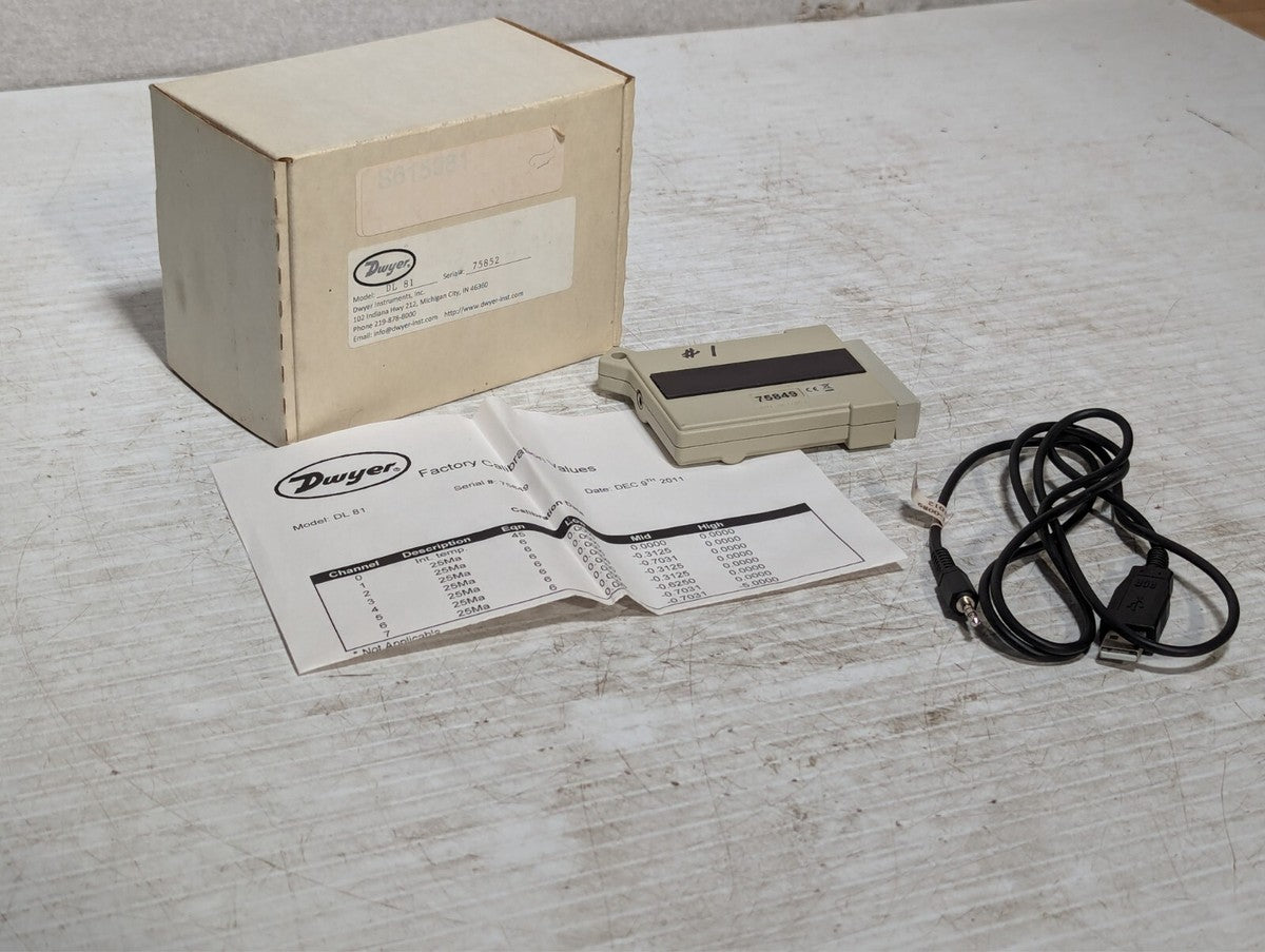 NEW Dwyer DL81 Series DL8 Process Signal Data Logger Industrial