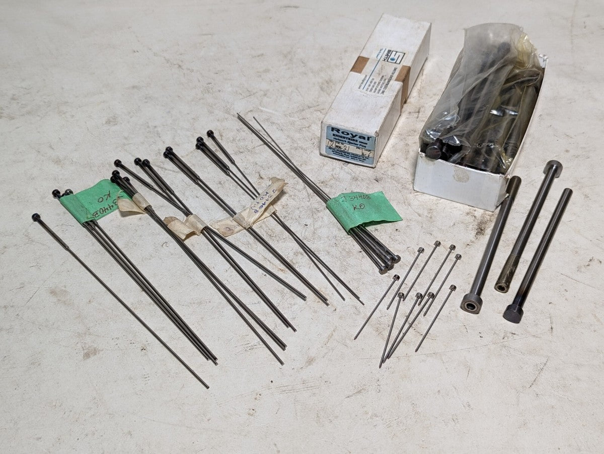 Lot of ejector pins as pictured: Royal RX-21, others