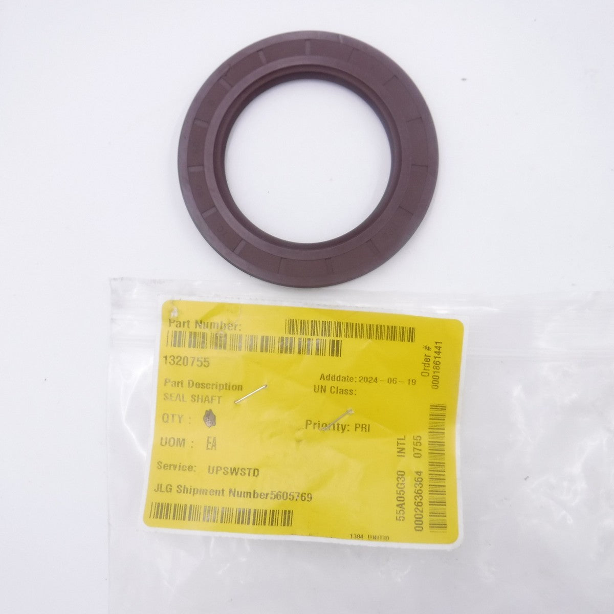 Genuine OEM JLG 1320755 Seal Shaft fits G12-55A Prior to SN 0160045636