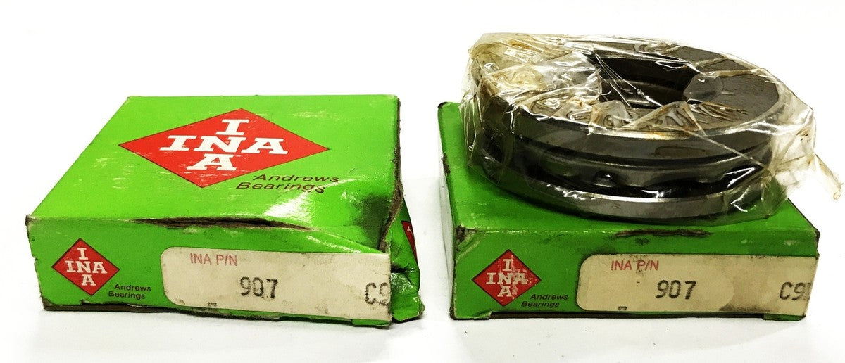 INA 70mm Thrust Ball Bearing 907 [Lot of 2] NOS