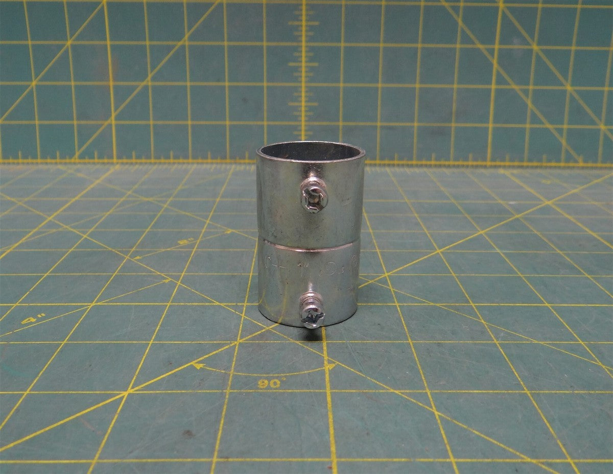 1" Crouse Hinds 462 Set Screw Type Coupling Zinc Plated Steel For EMT