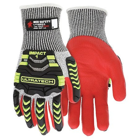Mcr Safety Ut2953s Coated Gloves, Synthetic/Glass, ,Sandy Palm, Knit,