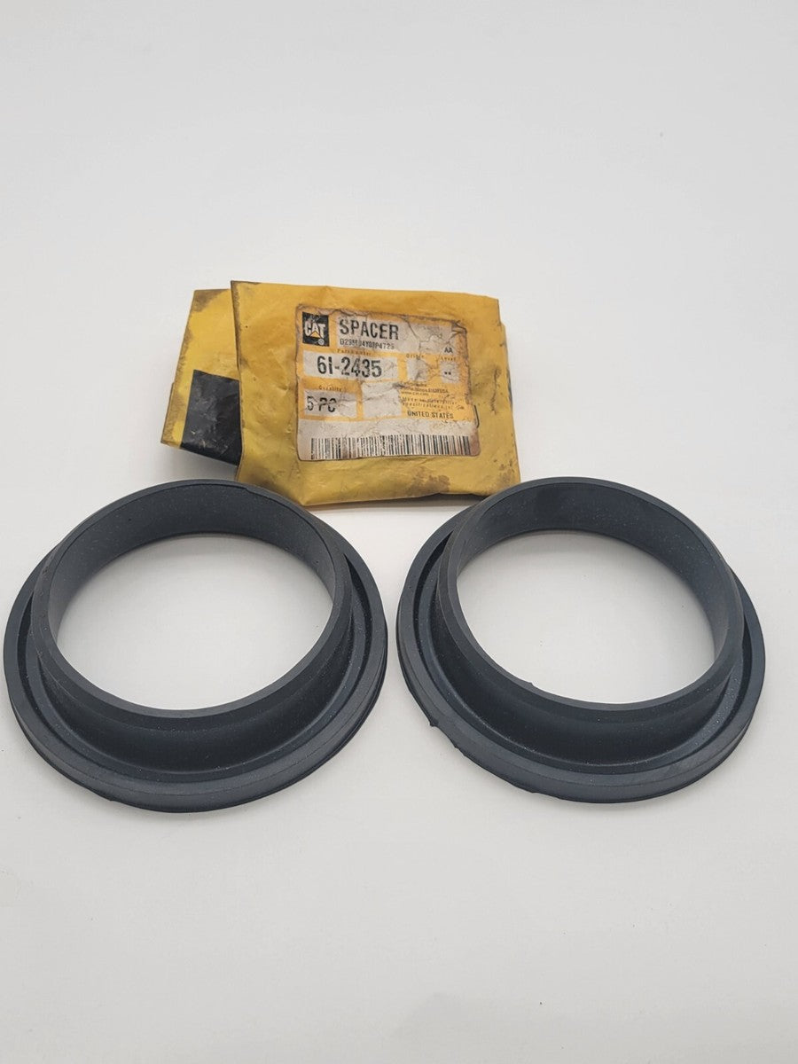 2 Piece Set Caterpillar 6I-2435 Radiator Spacer 80mm Inner Diameter - Black