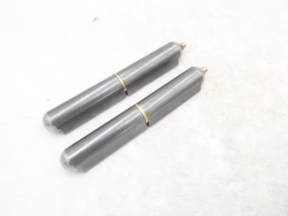 2 Pack 6" Steel Weld On Bullet Hinge w/ Zerk for BBQ Lid/Truck Tailgate