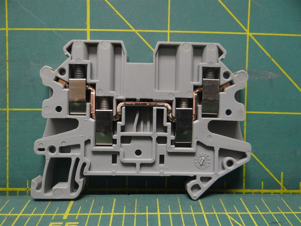 Phoenix Connect UT 2,5-QUATTRO DIN Rail Feed-Through Terminal Block 3044542 Gray