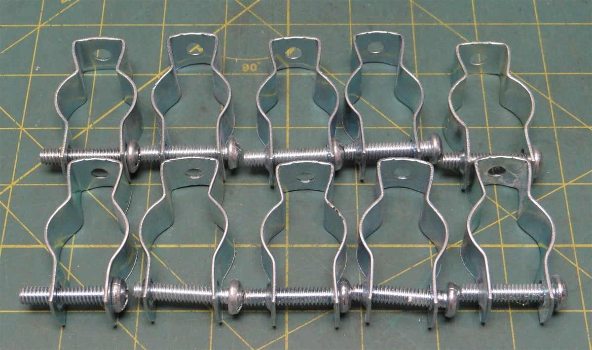 10pk. Halex #1 ACC Zinc-Plated Steel Conduit & Pipe Hangers 3/4" EMT, 3/4" H.W.