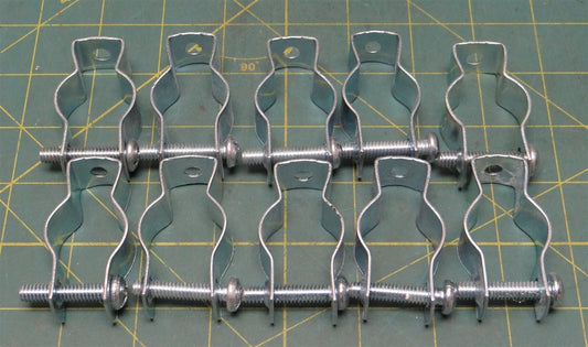 10pk. Halex #1 ACC Zinc-Plated Steel Conduit & Pipe Hangers 3/4" EMT, 3/4" H.W.