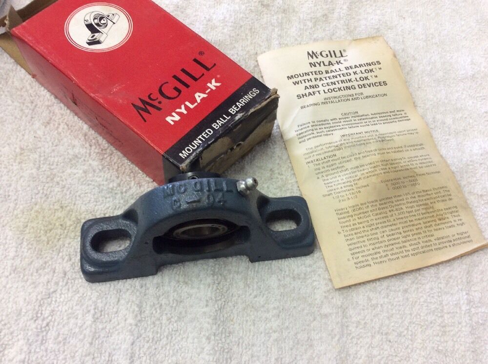 McGILL C-25-K-3/4 NYLA-K PILLOW BLOCK BEARING C25K34 MB 25K- 3/4 Mounted