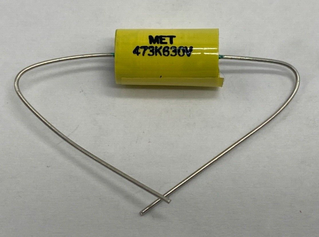 MET metalized polyester film capacitor axial lead 0.047uf/630V, 473K630V