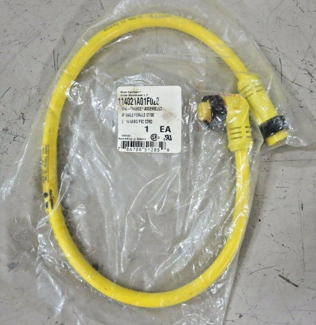 Woodhead/Brad Harrison 114021A01F020 Cord Mini Change Assembly (M/F, ST-90)