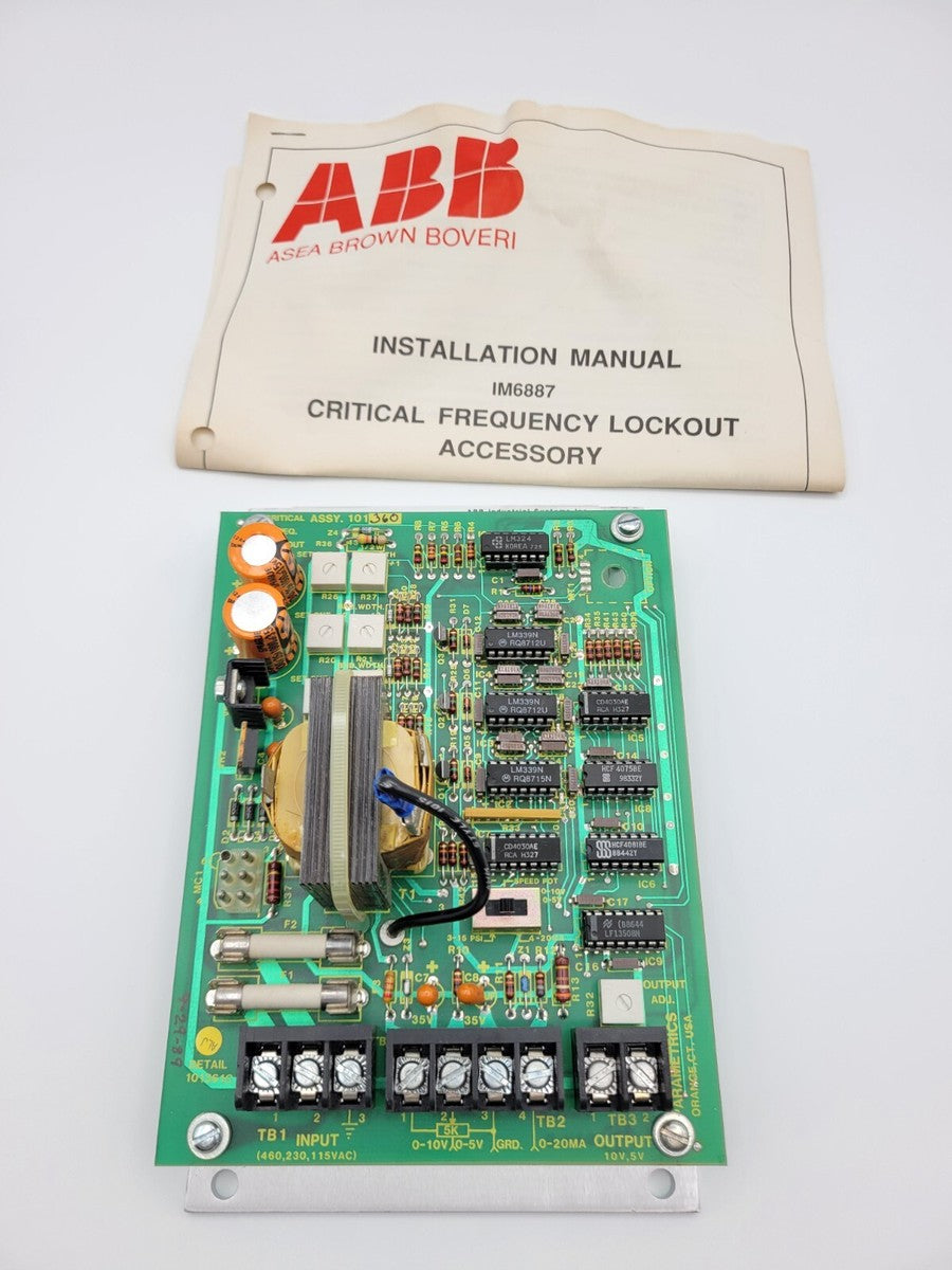 ABB 680735 101360 101361C Critical Frequency Lockout Circuit Board Assembly