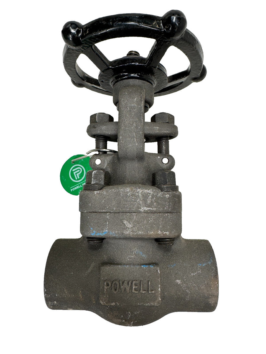 POWELL 1" Class 800 (1975 psi) Socket Weld Forged Steel Gate Valve B16.34 API624