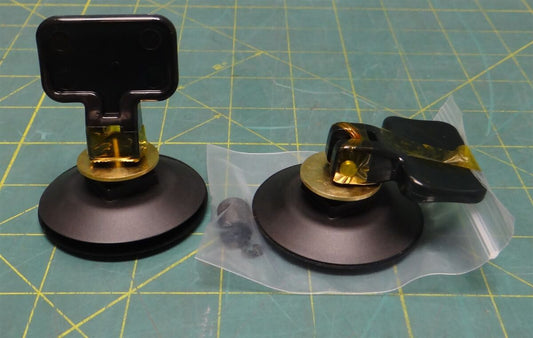 (2 Pack) Heavy Duty Industrial Suction Cups Glass Lifter Rubber Plastic 15lbs