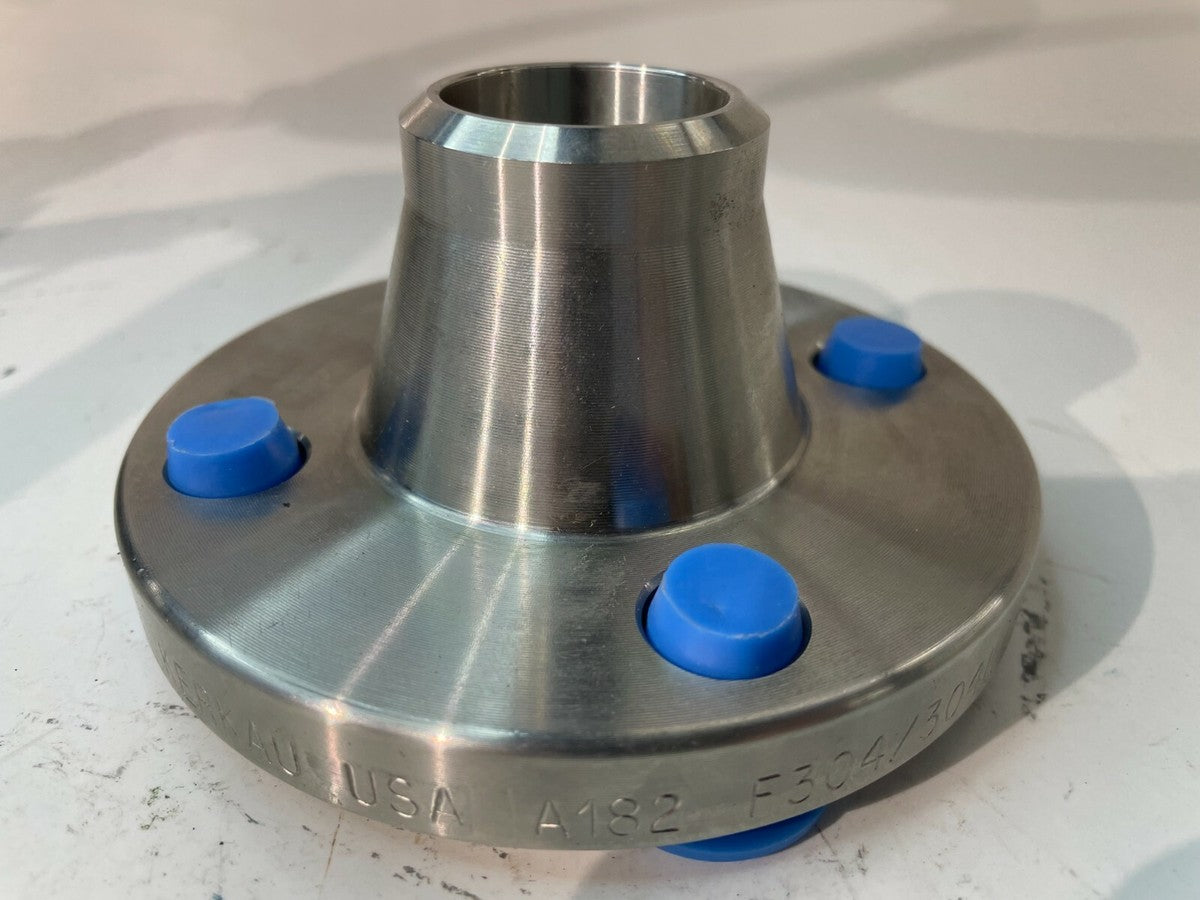 Weld Neck Flange 1-1/4" Class 150 Raised Face S/80 Stainless A/SA182 F304/304L 