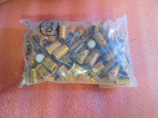 (100) MARCON 50v 220uf Capacitor - Bag Lot of 100