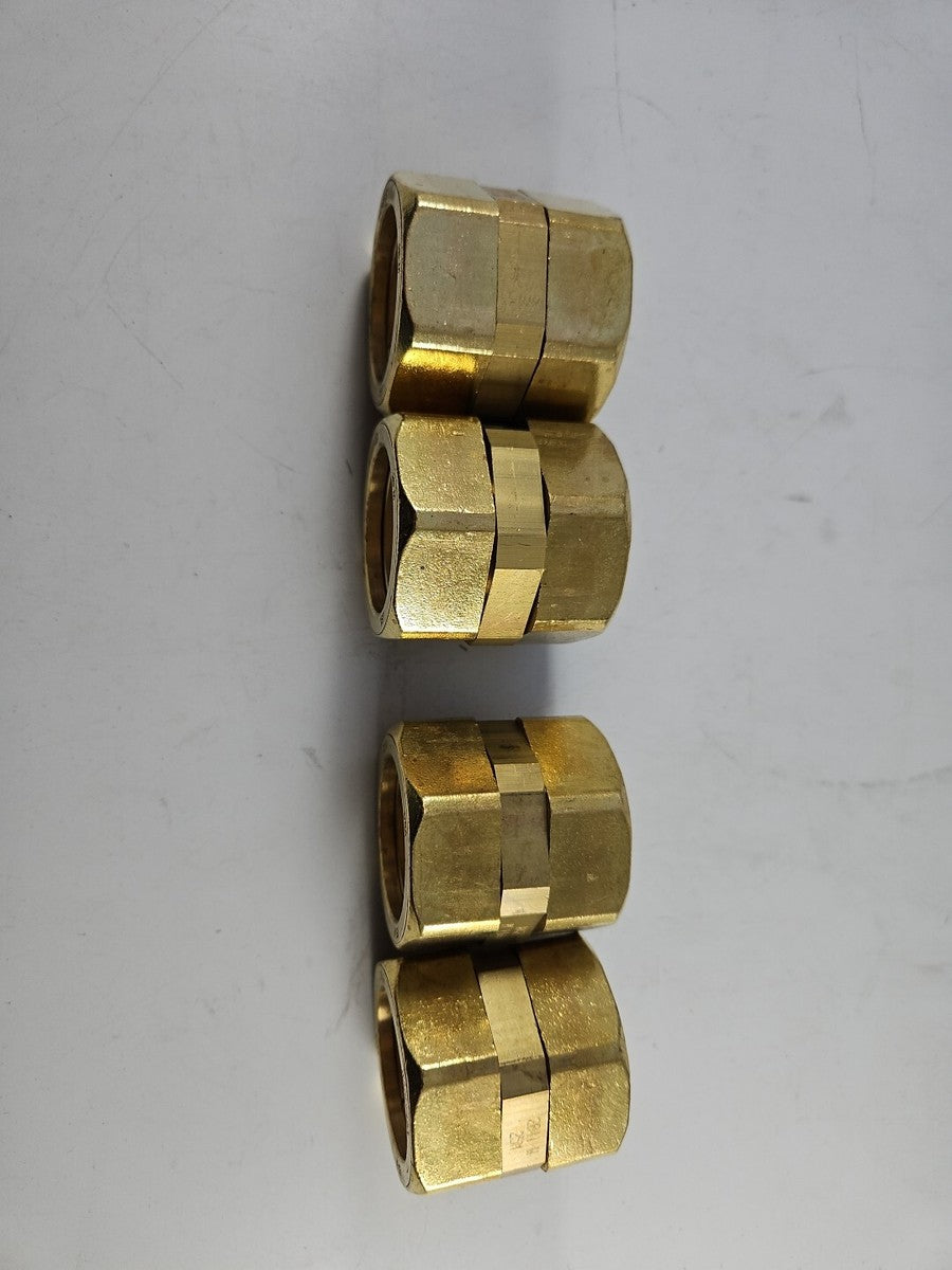 Wardflex 25M.WFC  Gas Pipe 1" Brass Fitting  Coupling  Mechanical Joint QTY 4